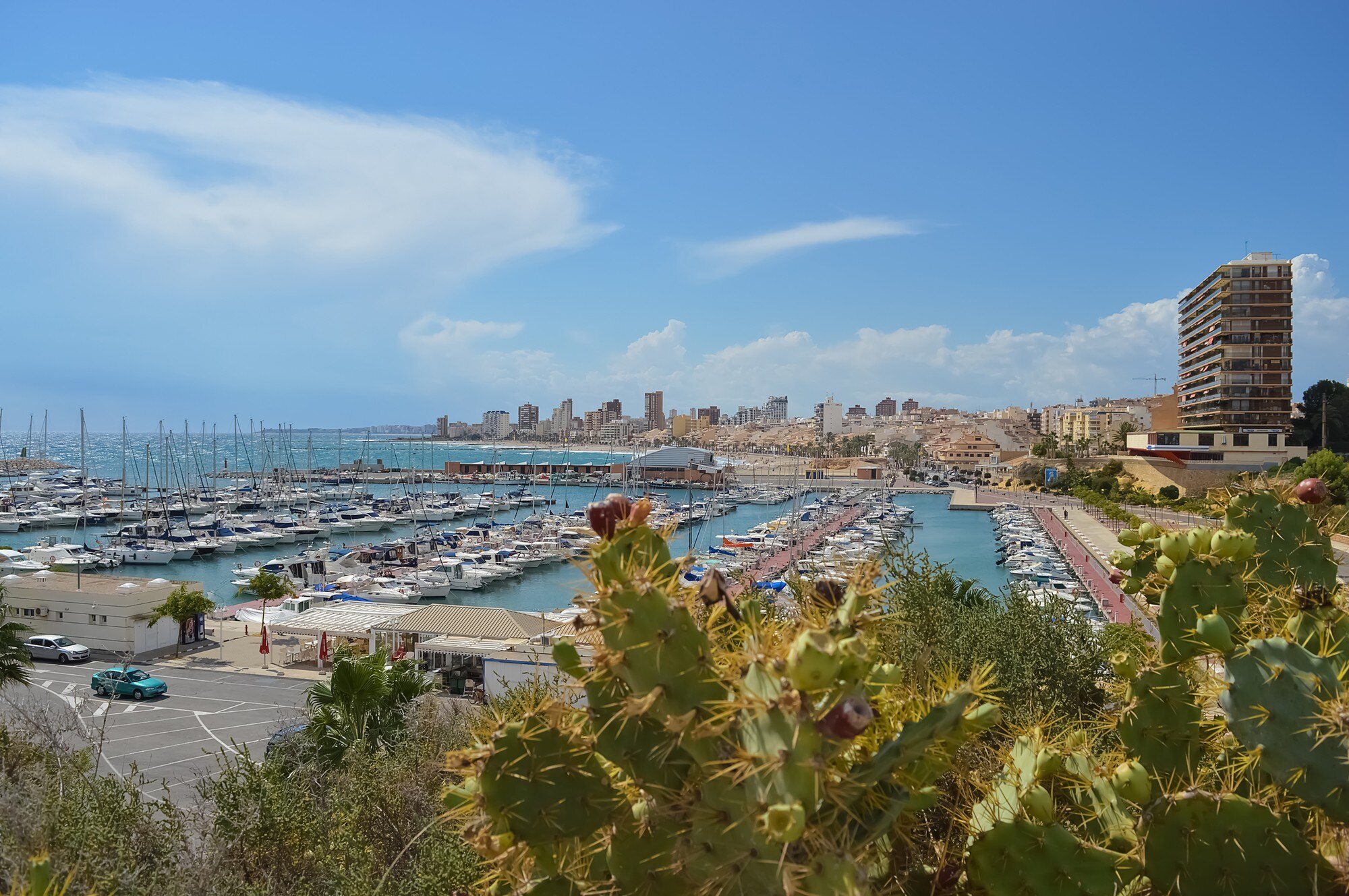 Vista aérea de El Campello en la Costa Blanca